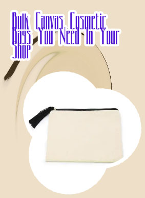 Canvas makeup bag bulk