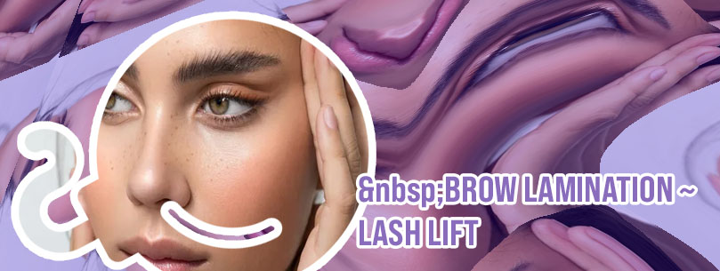 Eyebrow threading and lamination